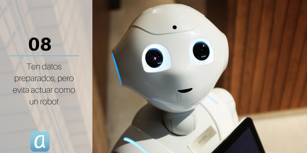 8. Datos pero evita actuar como un robot - Los 10 principios de Catholic Voices para una buena comunicación