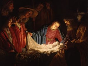 La Adoracion de los Pastores por Gerard van Honthorst 300x225 - ¿Cómo han vivido los santos la Navidad?