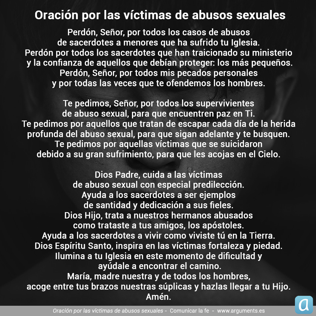 Oración por las víctimas de abusos sexuales Víctimas Abusos - Oración por las víctimas de abusos sexuales