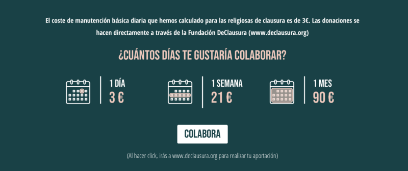 TuClausuraMiClausura monjes ayuda 800x335 - #TuClausuraMiClausura, iniciativa para ayudar al sostenimiento de monasterios