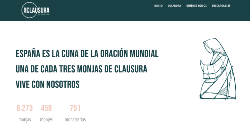 TuClausuraMiClausura web 800x417 - #TuClausuraMiClausura, iniciativa para ayudar al sostenimiento de monasterios