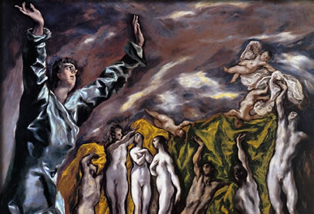 La apertura del Quinto Sello (El Greco)
