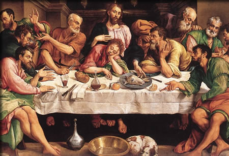 La última cena (Jacopo Bassano)