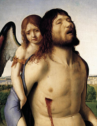 Cristo muerto sostenido por un ángel (Antonello da Messina)