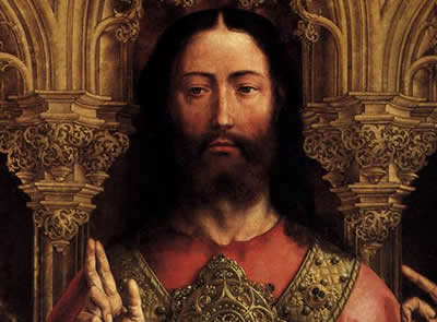 Cristo entre la virgen y San Juan bautista (Gossaert)
