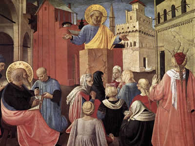 San Pedro predicando en presencia de San Marcos (Angelico)