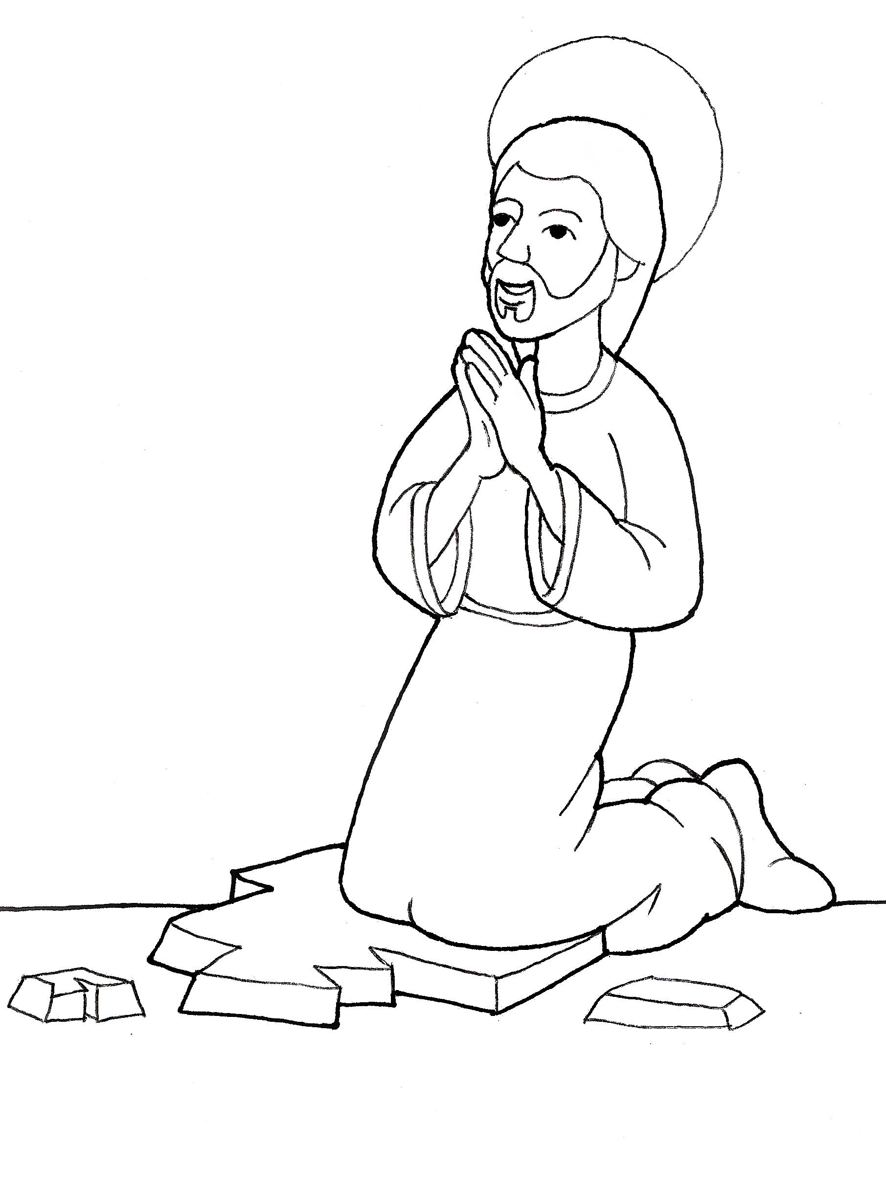 Jesús reza bn