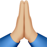 person with folded hands emoji modifier fitzpatrick type 3 1f64f 1f3fc 1f3fc - Recursos para rezar