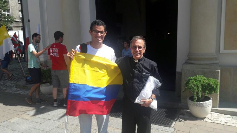 Con don Edu en la JMJ