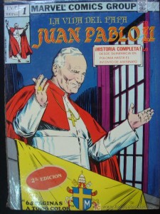 Juan Pablo II. Cómic de Marvel