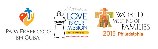 Logotipos del viaje del Papa a Cuba y Estados Unidos